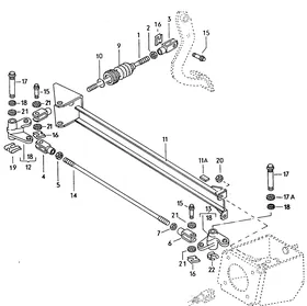 Brake servo components — VW GTI factory diagram
