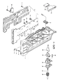 Instrument housing — VW GTI factory diagram