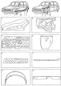Repair panel — VW GTI factory diagram